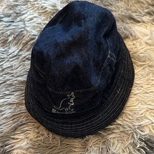 REVERSIBLE UNISEX Kangol Kids Dark Denim Bucket Hat
